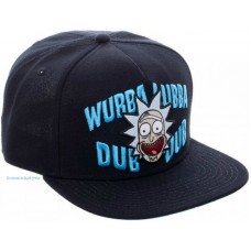 Rick And Morty "Wubba Lubba Dub Dub" Black Adjustable Snapback Cap Hat New  eb-05516952